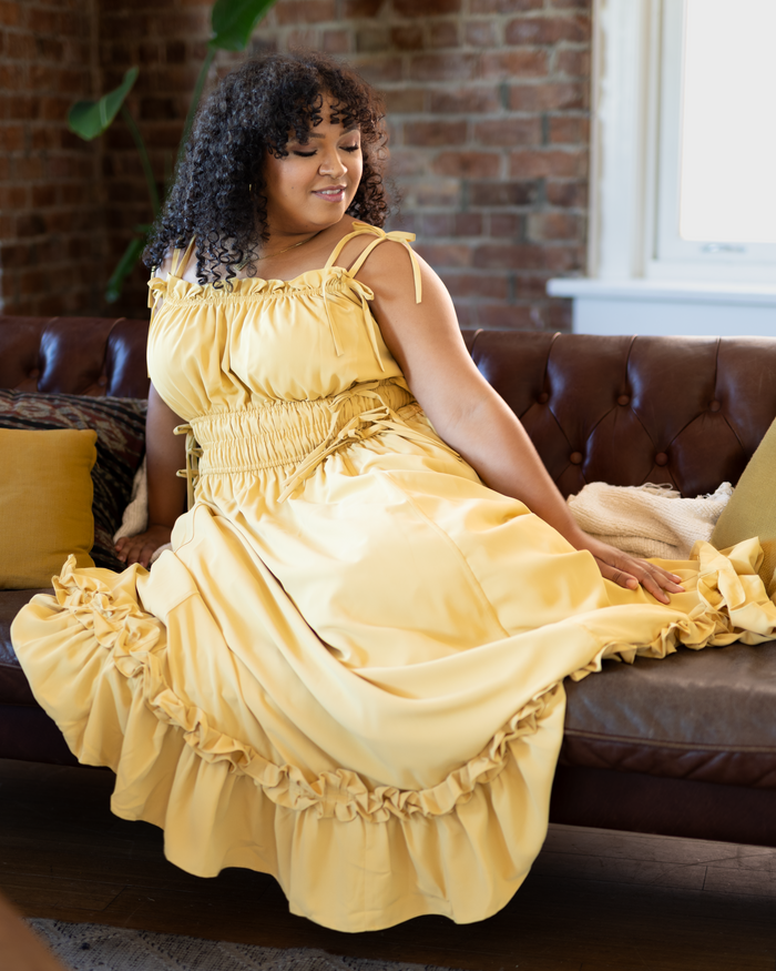 Fleur Dress in Golden Harvest