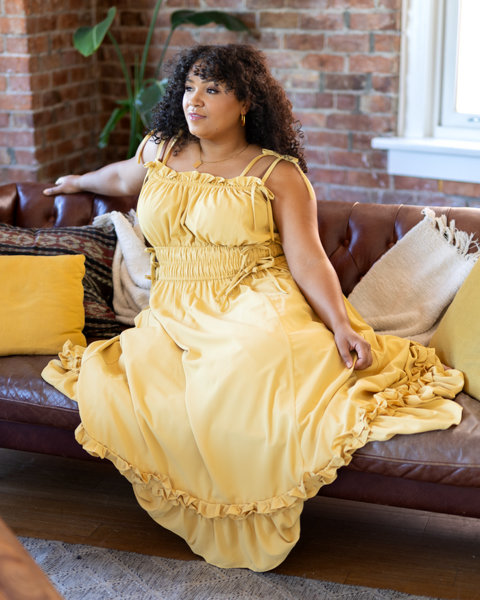 Fleur Dress in Golden Harvest