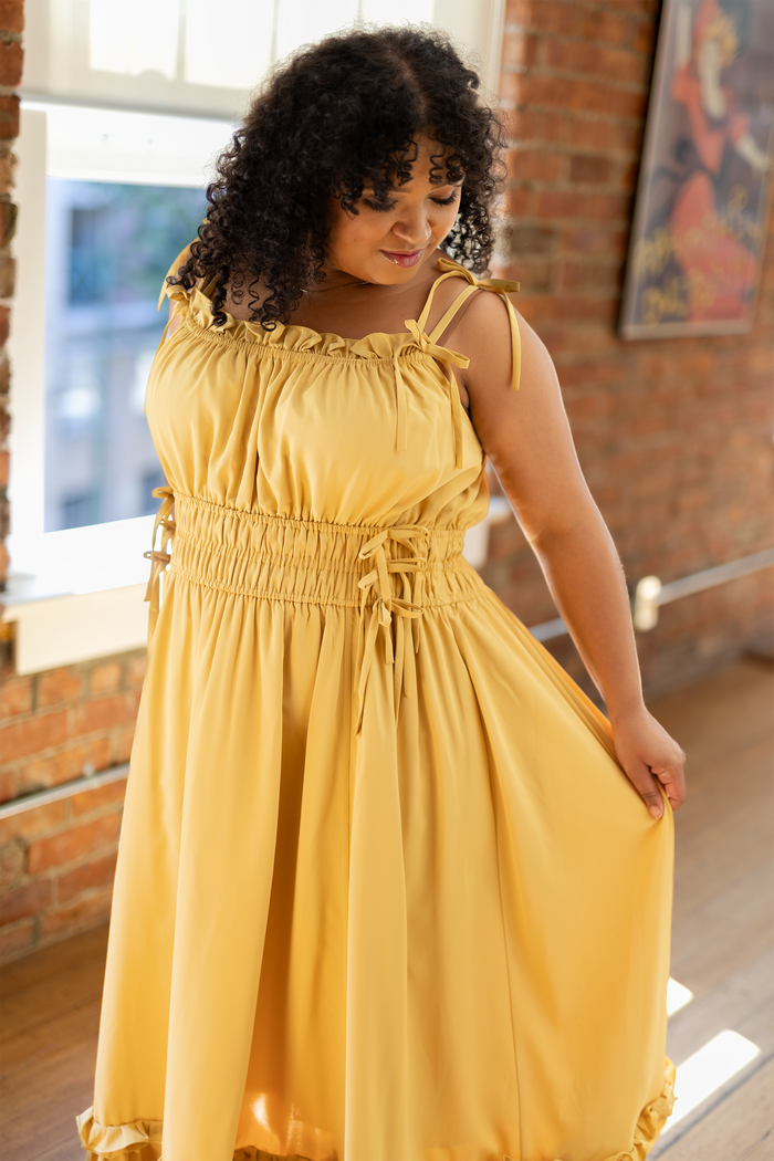 Fleur Dress in Golden Harvest