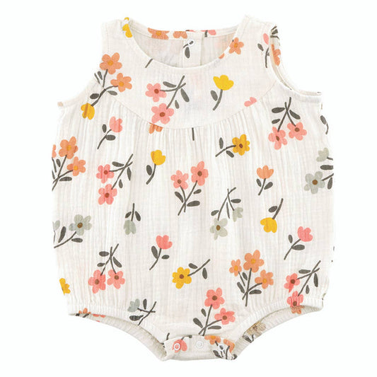 Floral Baby Bubble Romper