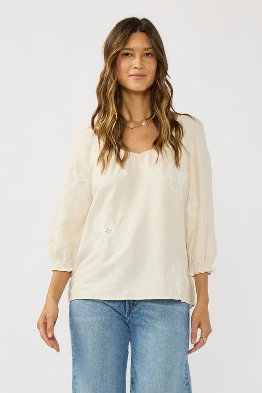 Floral Embroidered Blouse