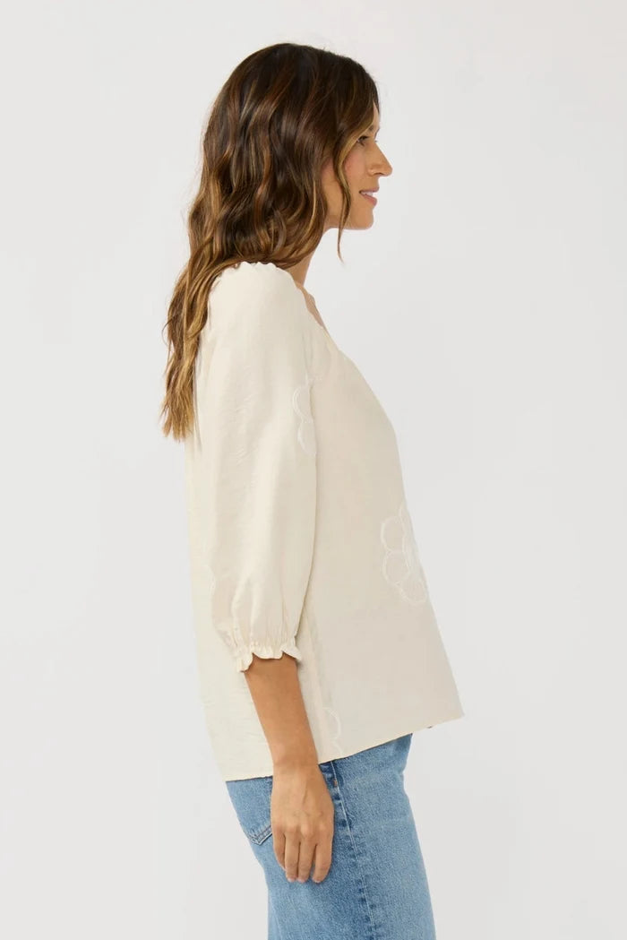 Floral Embroidered Blouse