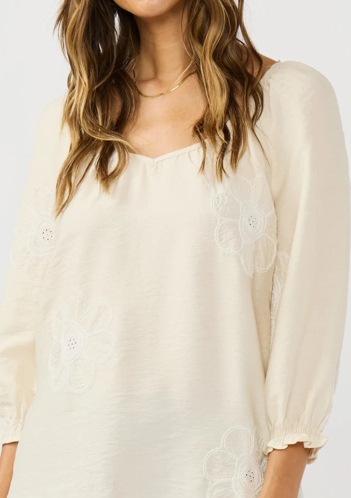 Floral Embroidered Blouse