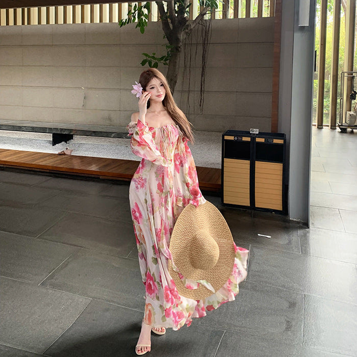 Flowy Floral Maxi Dress - Fashionnsio