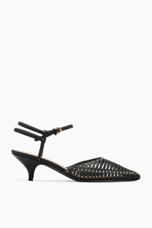 Francine Cage Kitten Heel - Noir