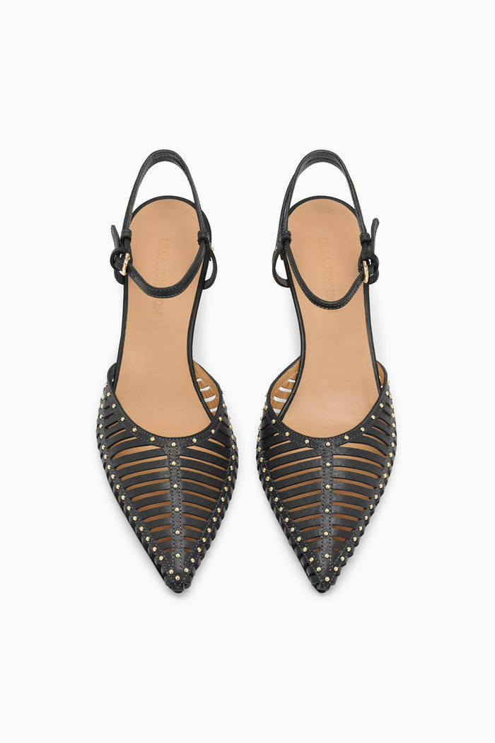 Francine Cage Kitten Heel - Noir