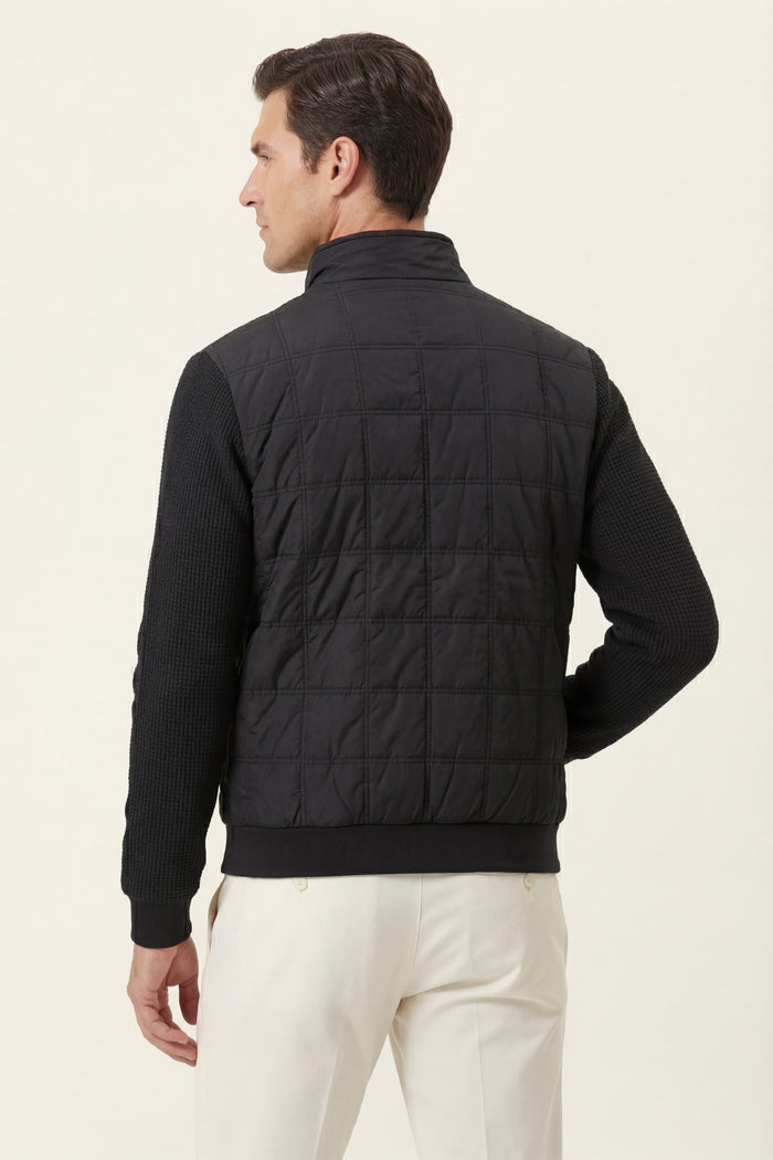 Frosinone Quilted Hybrid Jacket Black