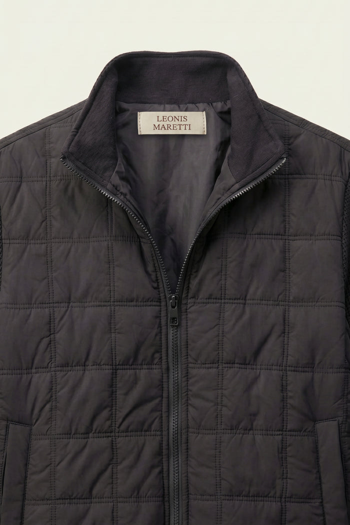 Frosinone Quilted Hybrid Jacket Black