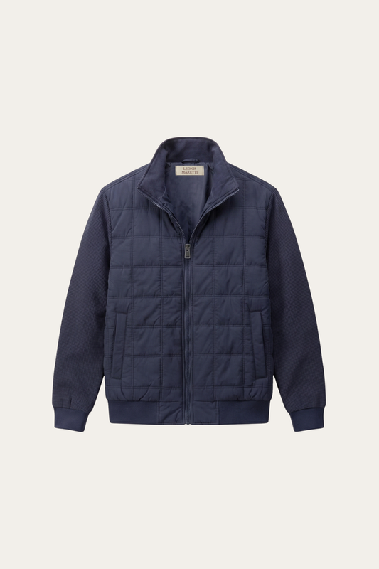 Frosinone Quilted Hybrid Jacket Dark Blue