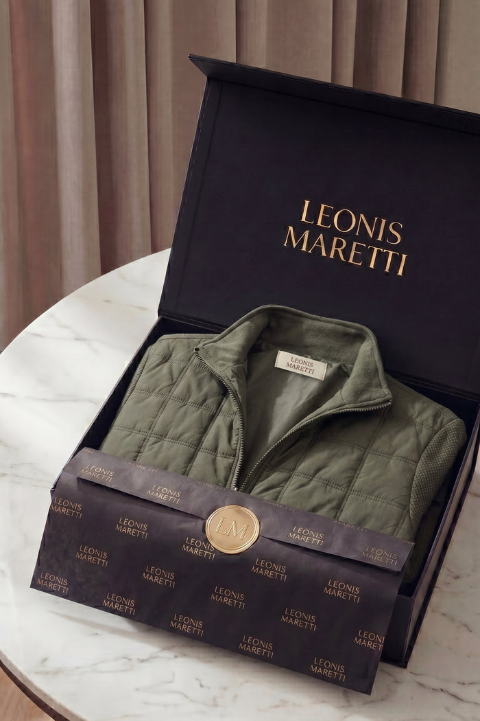 Frosinone Quilted Hybrid Jacket Olive Green