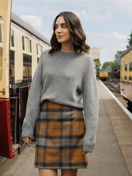 Gansey Detail Crew Neck Jumper