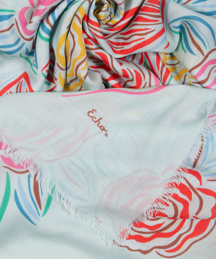 Gestural Rose Square in color multi