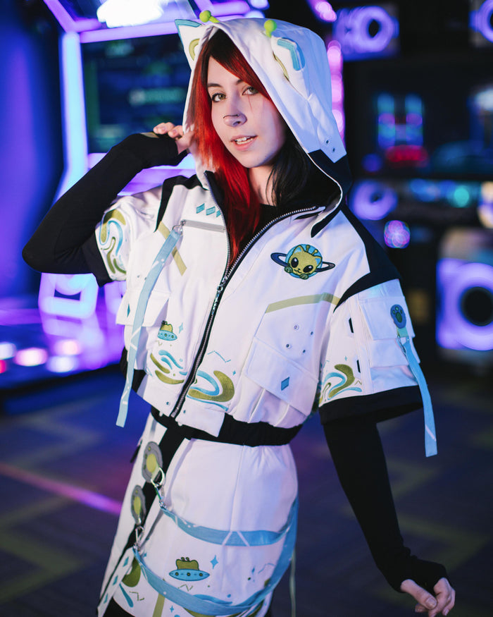 Glorp Cat Cropped Jacket (Pre-Order CLOSED) (ESD October 15th - 30th, 2026)