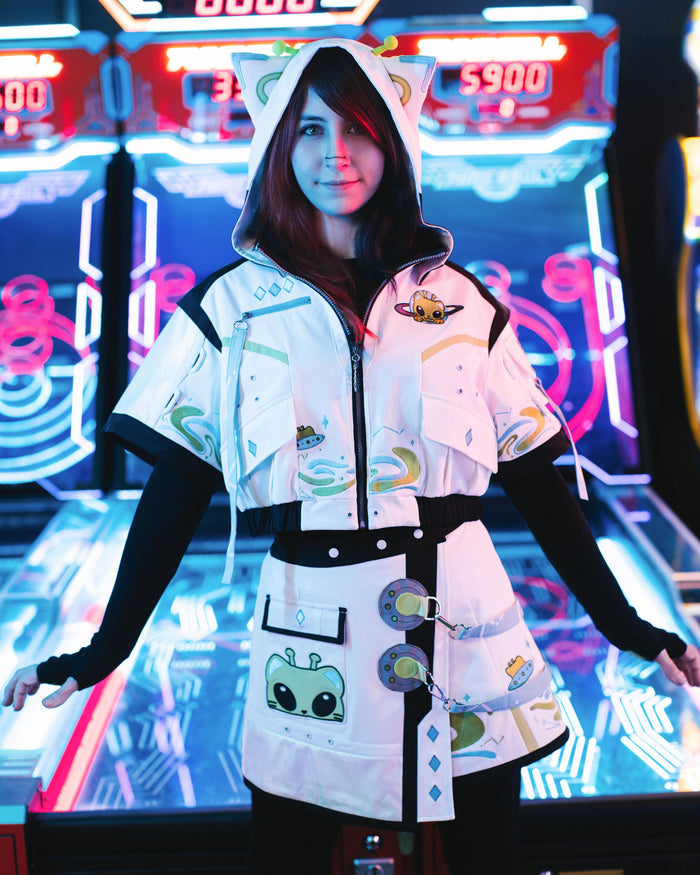 Glorp Cat Cropped Jacket (Pre-Order CLOSED) (ESD October 15th - 30th, 2026)