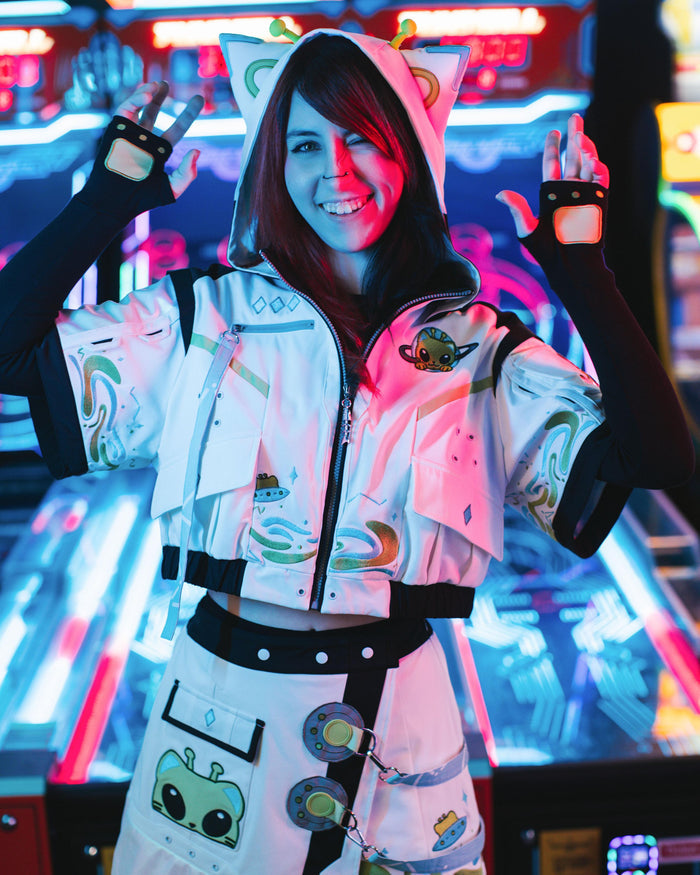 Glorp Cat Cropped Jacket (Pre-Order CLOSED) (ESD October 15th - 30th, 2026)
