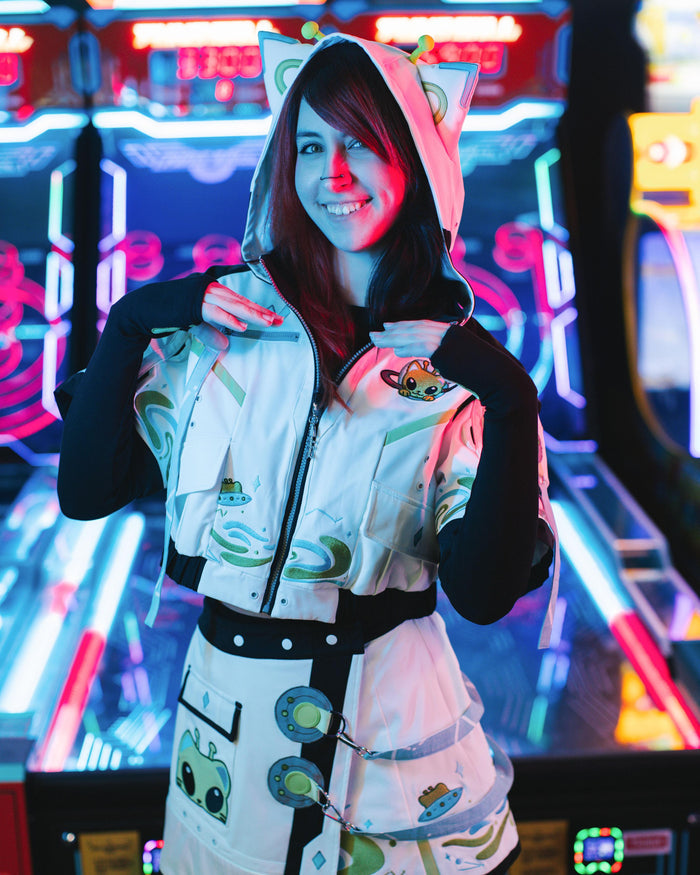 Glorp Cat Cropped Jacket (Pre-Order CLOSED) (ESD October 15th - 30th, 2026)
