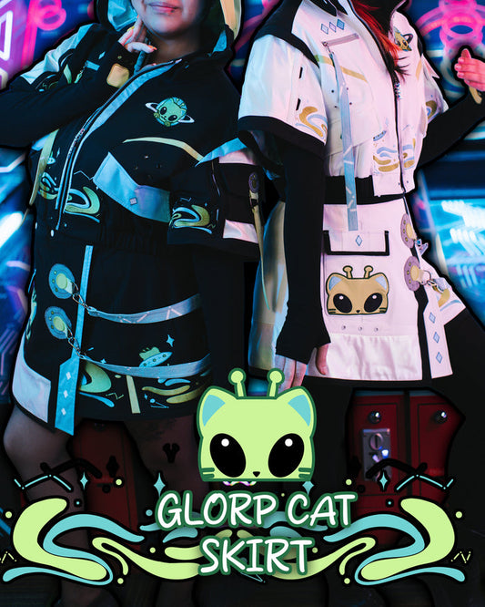 Glorp Cat Tech Skirt (Pre-Order CLOSED) (ESD: October 15th - 30th, 2026)