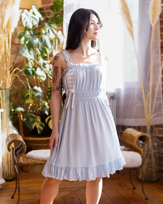 Goddess Nightgown in Blue (Pre-Order CLOSED)(ESD: September 5th - 15th, 2026)