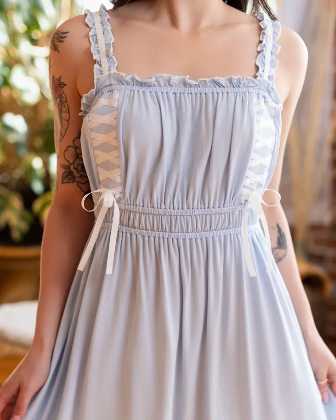 Goddess Nightgown in Blue (Pre-Order CLOSED)(ESD: September 5th - 15th, 2026)