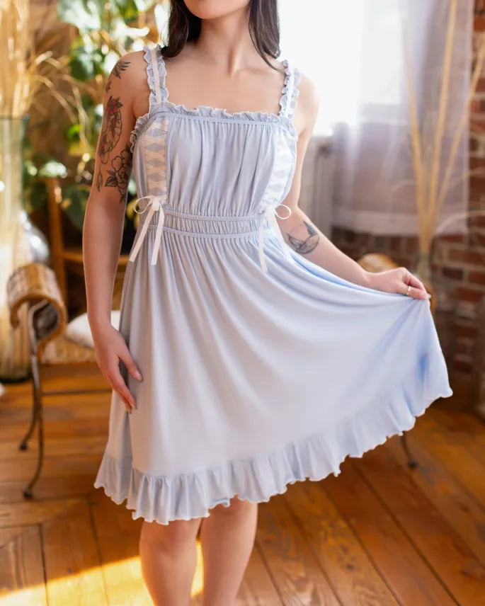 Goddess Nightgown in Blue (Pre-Order CLOSED)(ESD: September 5th - 15th, 2026)