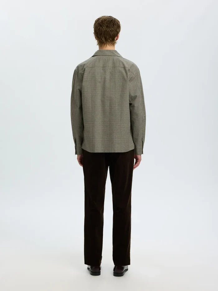 Green Brushed Check Relaxed Fit Shirt