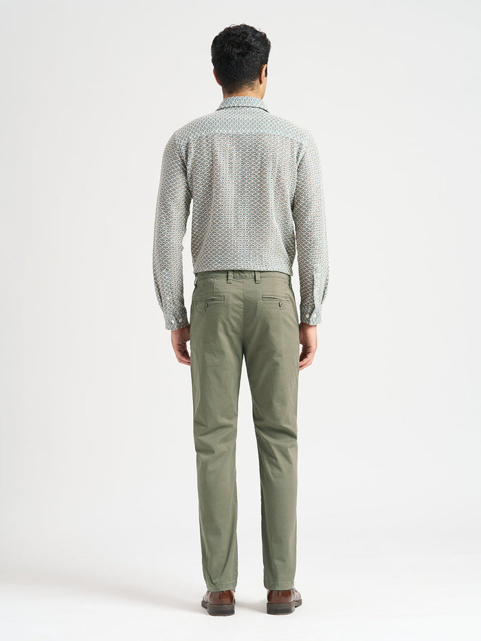 Green Slim Fit Chino Pants