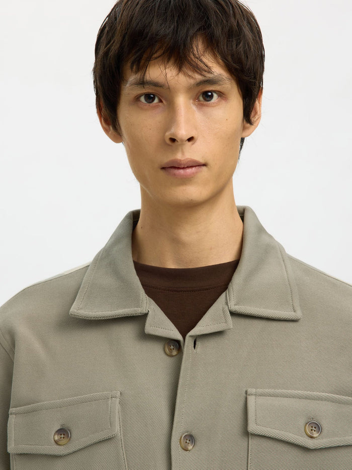 Green Sweat Overshirt