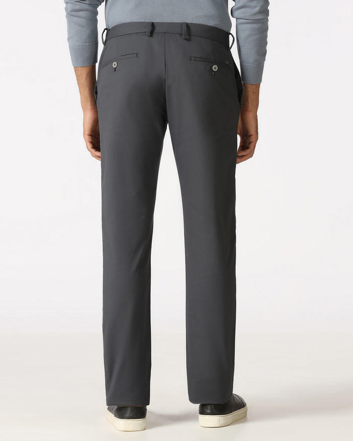 Grey Solid Khakis - Elba