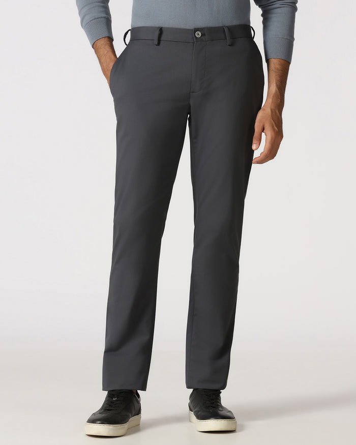 Grey Solid Khakis - Elba