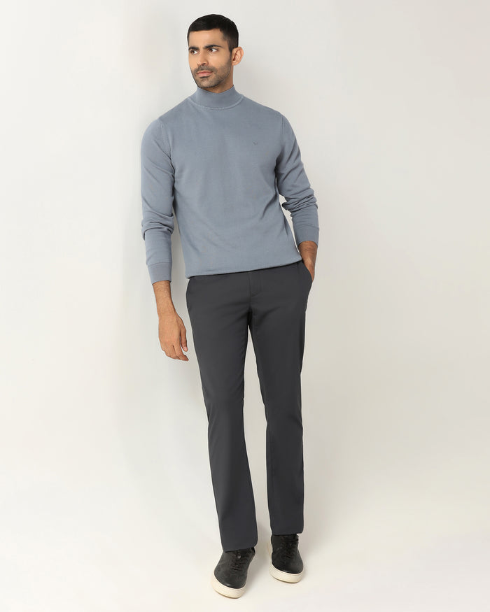 Grey Solid Khakis - Elba
