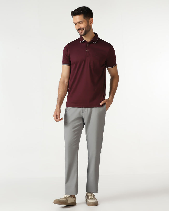 Grey Solid Khakis - Mario