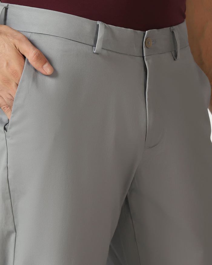 Grey Solid Khakis - Mario