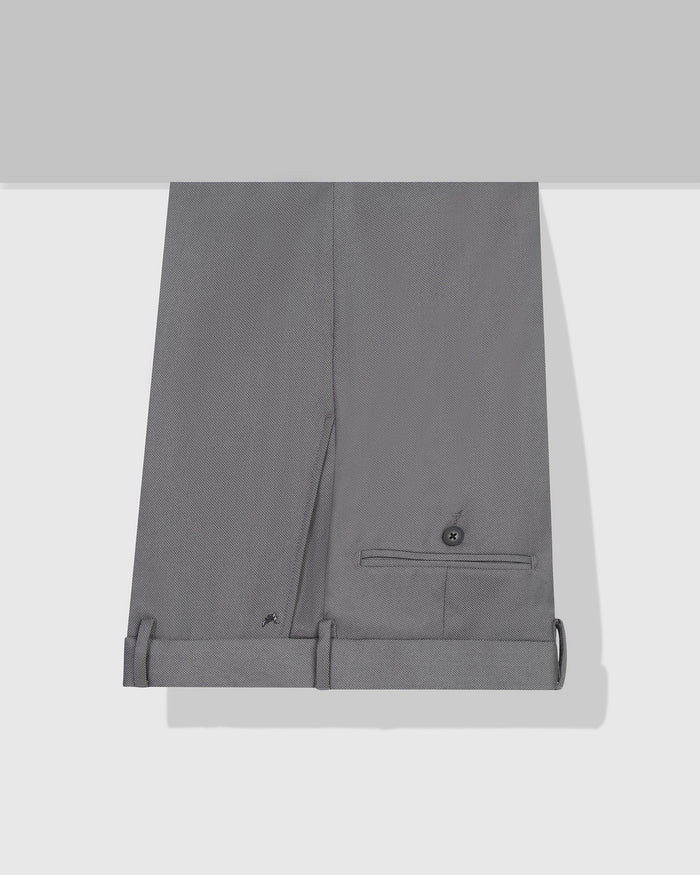 Grey Technowaist Textured Trouser - Hennessy