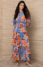Hale Bob Wisteria Tiered Maxi Dress