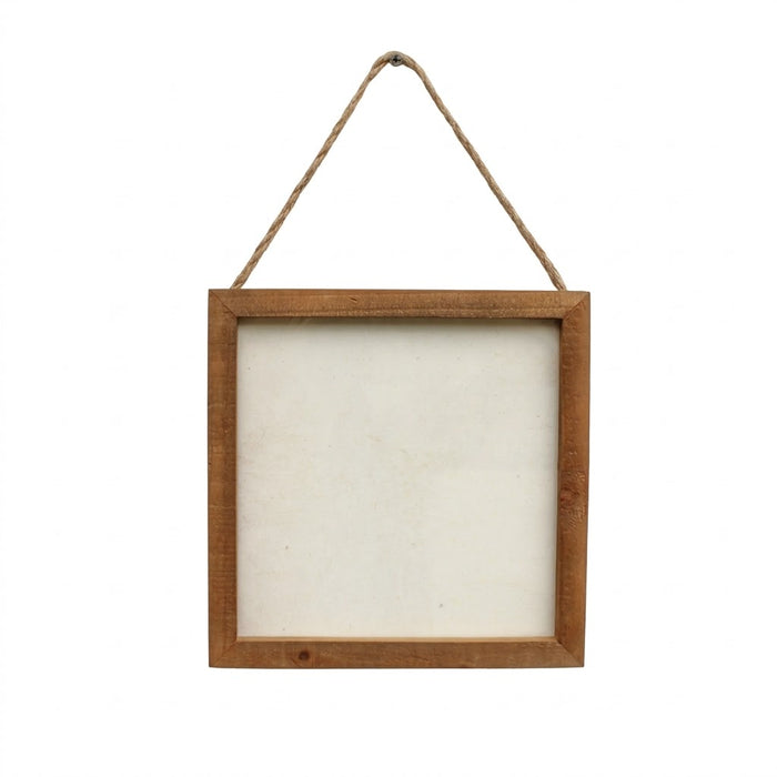 Hanging Wooden Frame 8"x8"