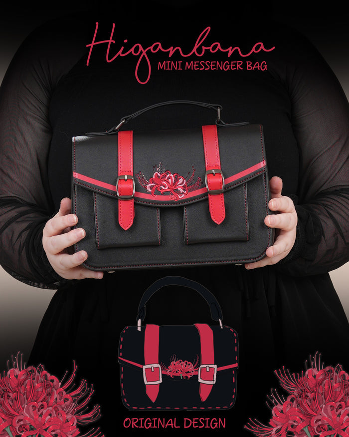 Higanbana (Spider Lily) Mini Messenger Bag