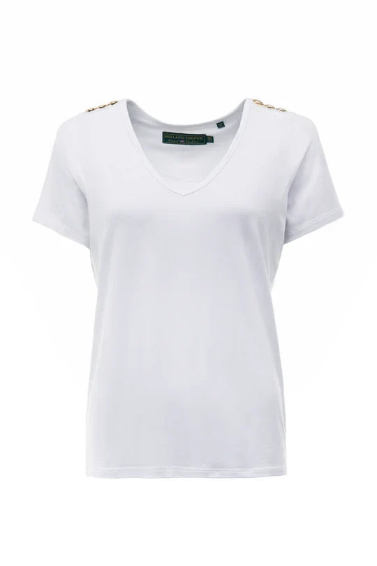 Holland Cooper Relax Fit V-Neck Tee