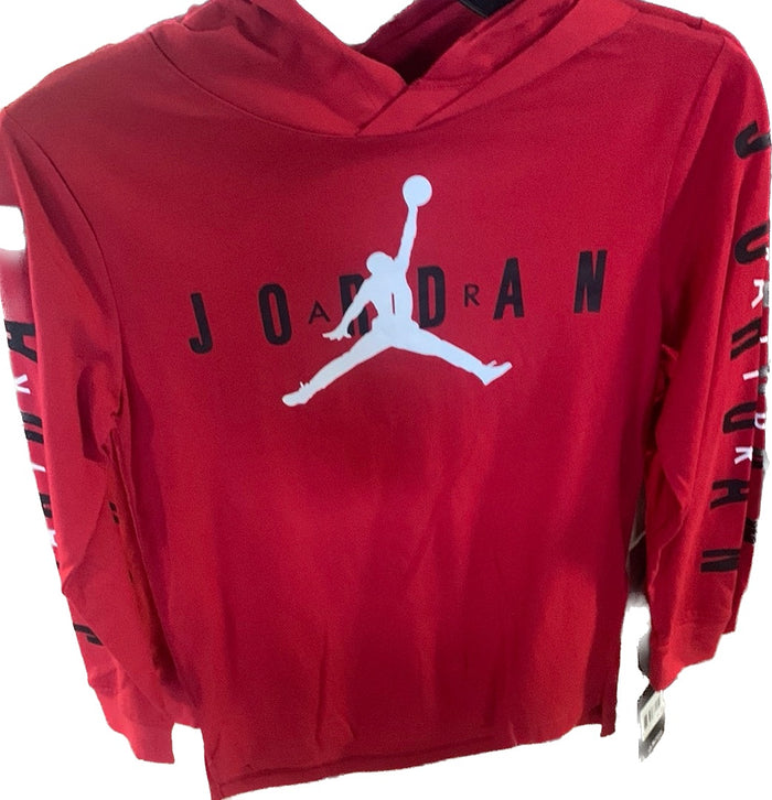 Hoodie sans poche Jordan rouge junior