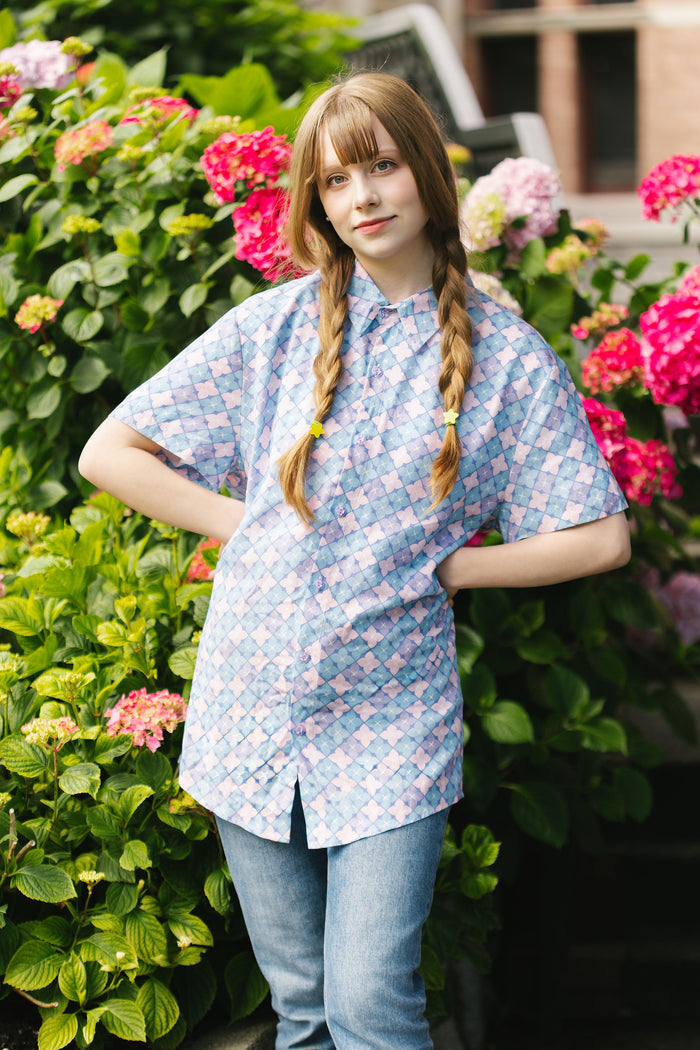 Hydrangea Button Down Shirt (Limited Pre-Order)