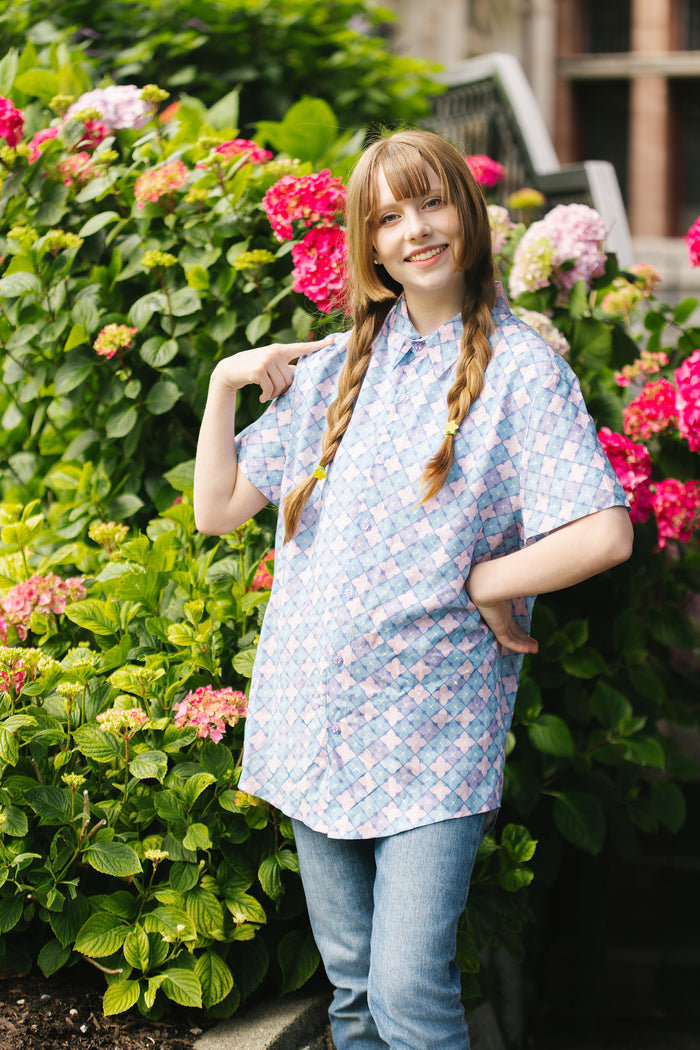 Hydrangea Button Down Shirt (Limited Pre-Order)