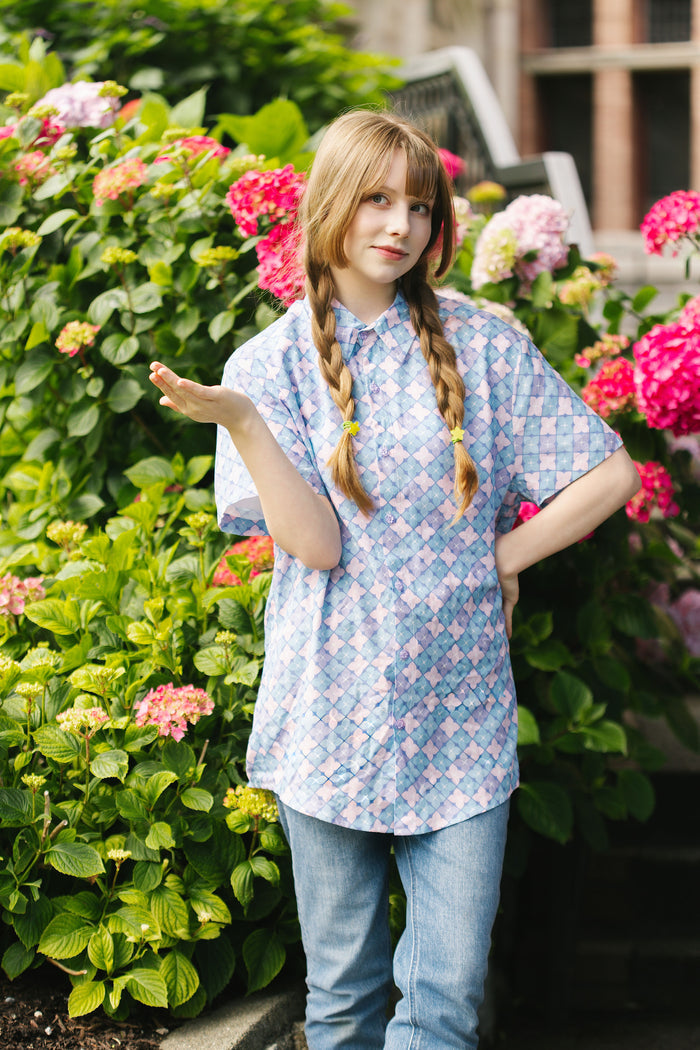 Hydrangea Button Down Shirt (Limited Pre-Order)