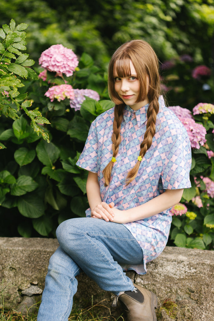 Hydrangea Button Down Shirt (Limited Pre-Order)