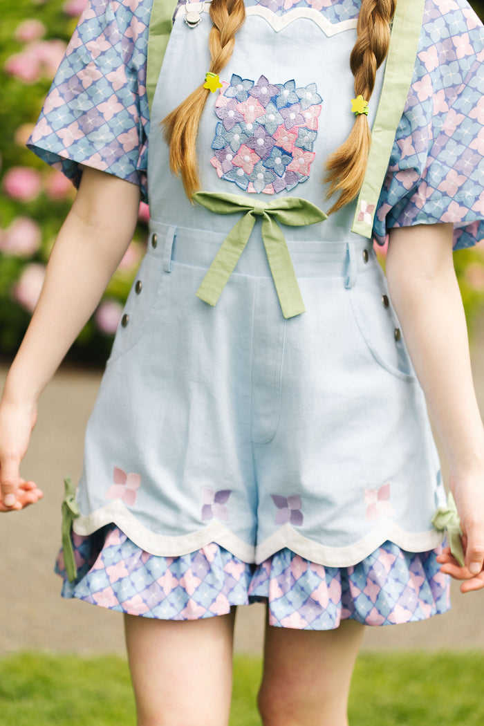 Hydrangea Overalls (100% Cotton) (Limited Pre-Order CLOSED)