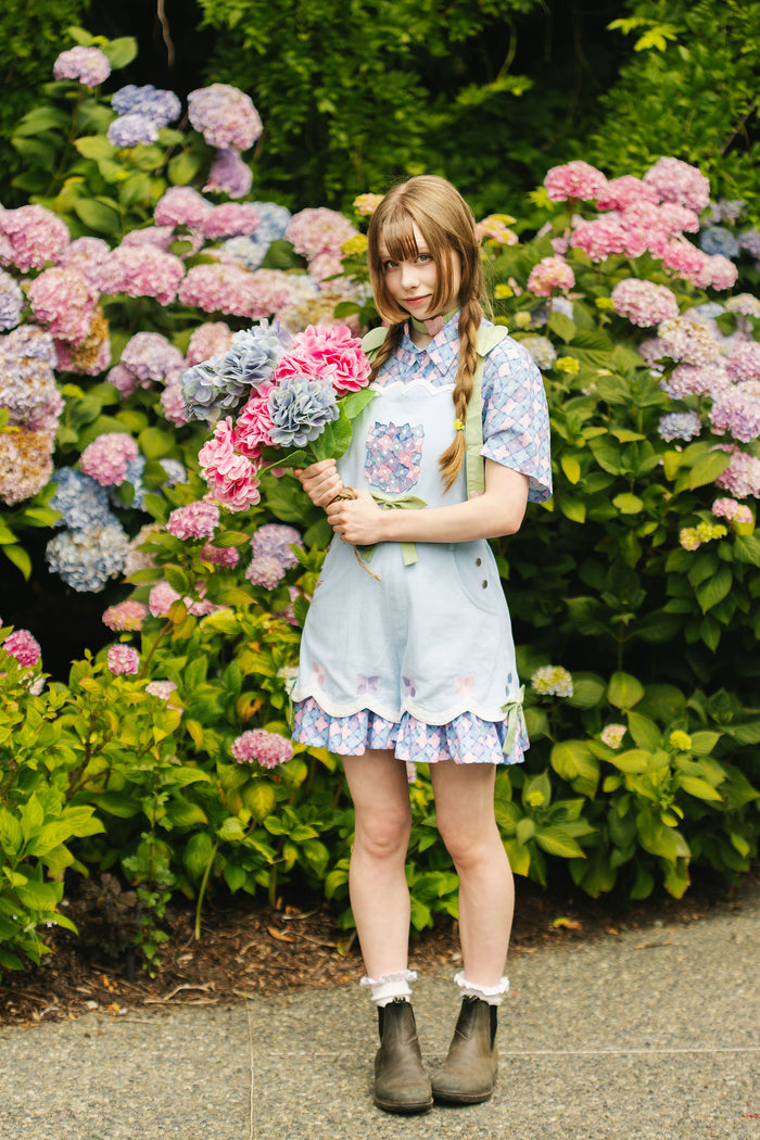 Hydrangea Overalls (100% Cotton) (Limited Pre-Order CLOSED)