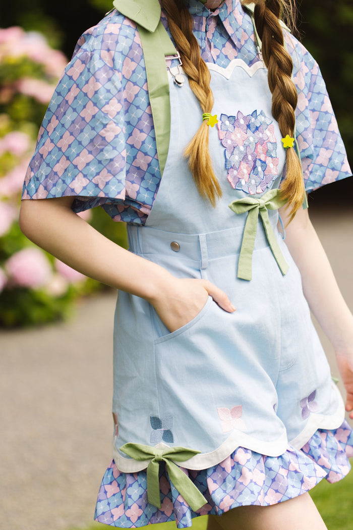 Hydrangea Overalls (100% Cotton) (Limited Pre-Order CLOSED)