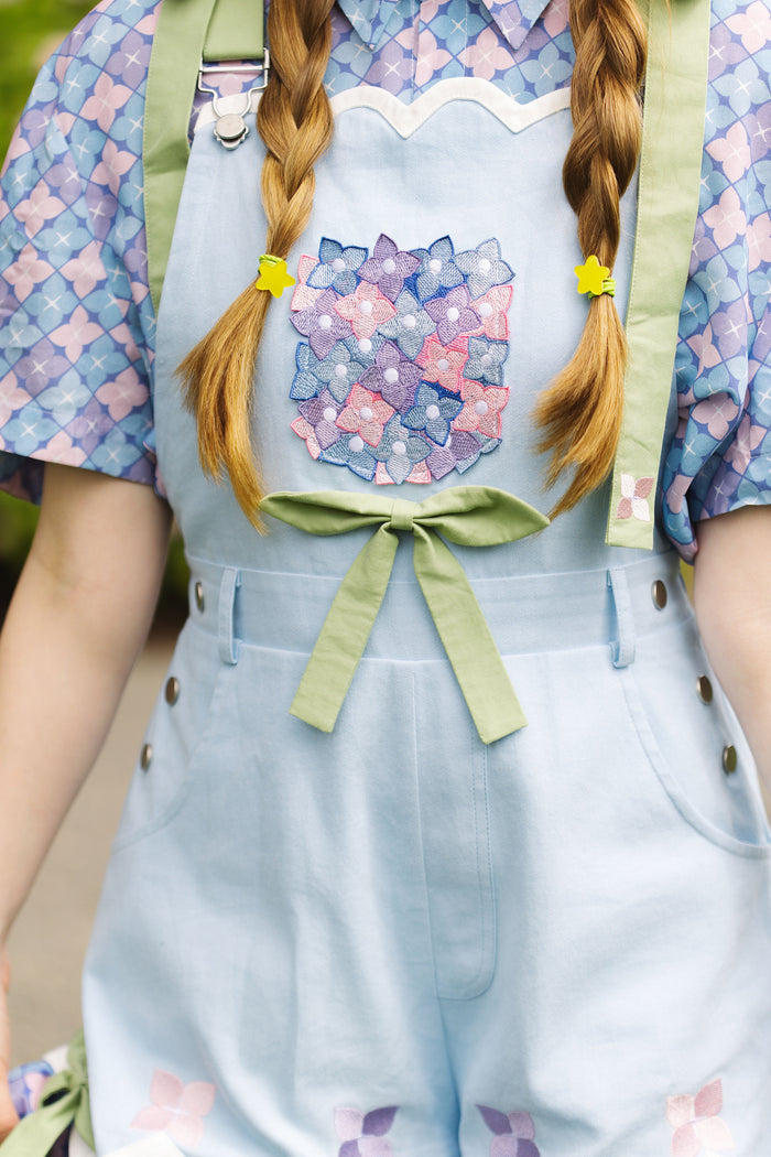 Hydrangea Overalls (100% Cotton) (Limited Pre-Order CLOSED)