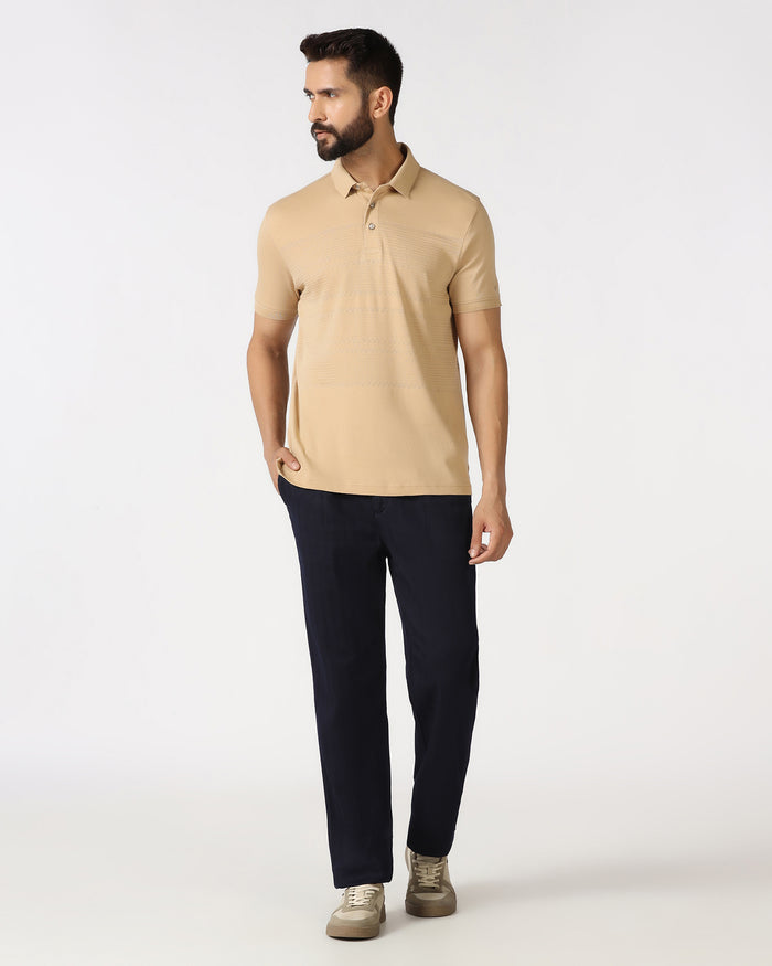 Indigo Super Clean Pleated Comfort Fit Jeans - Cora