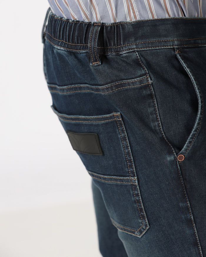 Indigo Superflex Skinny Cropped Jeans - Gianna