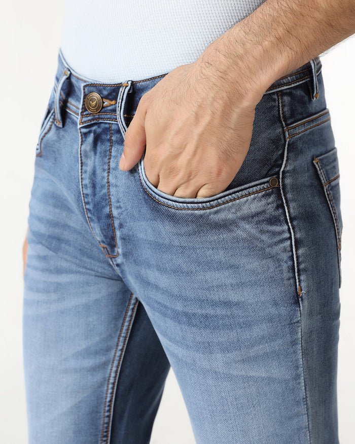 Indigo Ultrasoft Skinny Cropped Jeans - Rudolf