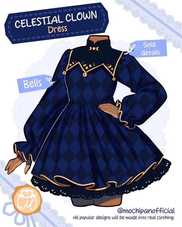 (Interest Check) Celestial Clown Dress (In Development)